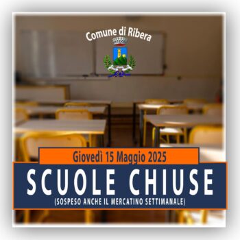 ribera scuole chiuse