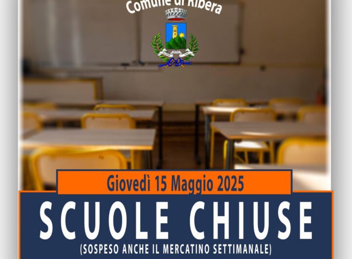 ribera scuole chiuse